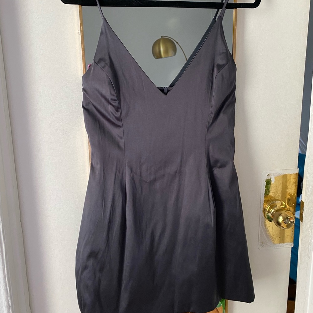 Gray mini dress